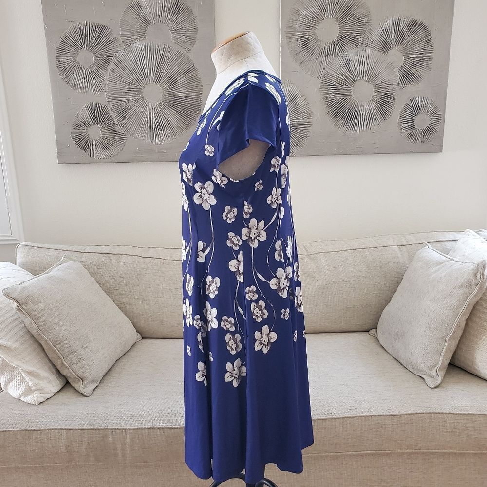 Lily Floral Midi Dress sz Lg - Picture 6 of 12